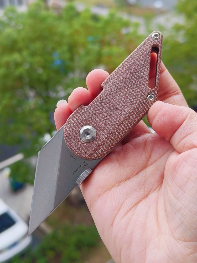 【售完】Kansept Knives Dash 154CM钢 米卡塔手柄 T3045A6 棕色 原价468 特惠220