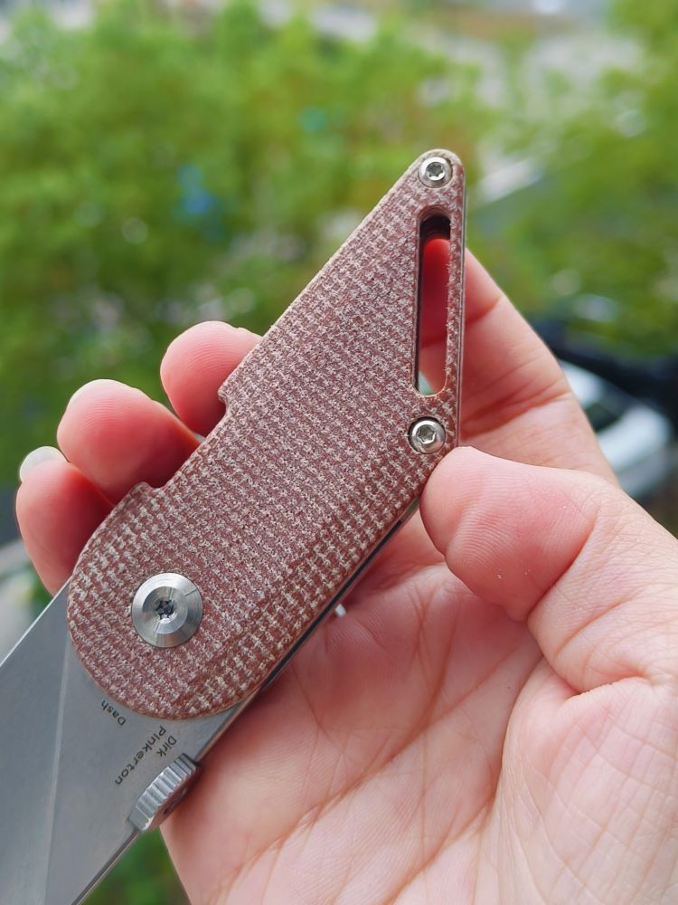 【售完】Kansept Knives Dash 154CM钢 米卡塔手柄 T3045A6 棕色 原价468 特惠220