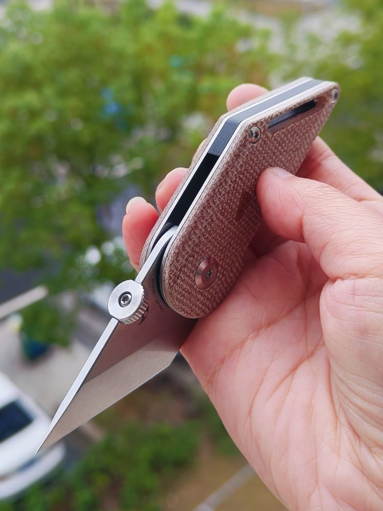 【售完】Kansept Knives Dash 154CM钢 米卡塔手柄 T3045A6 棕色 原价468 特惠220