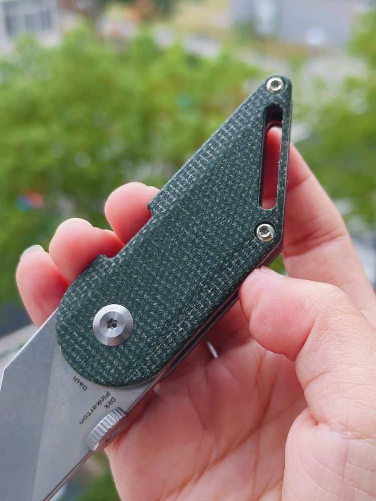 【售完】Kansept Knives Dash 154CM钢 米卡塔柄 T3045A5 绿色 原价468 特惠220