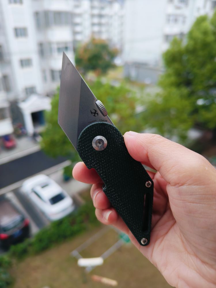 【售完】Kansept Knives Dash 154CM钢 米卡塔柄 T3045A5 绿色 原价468 特惠220