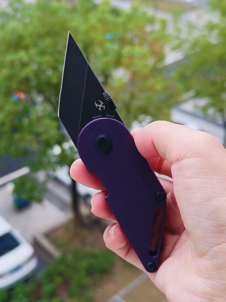 【售完】Kansept Knives Dash 154CM钢 G10手柄 T3045A4 紫色 原价468 特惠220