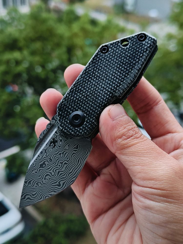 Kansept Knives RIO 大马士革钢 米卡塔手柄 K3044D1
