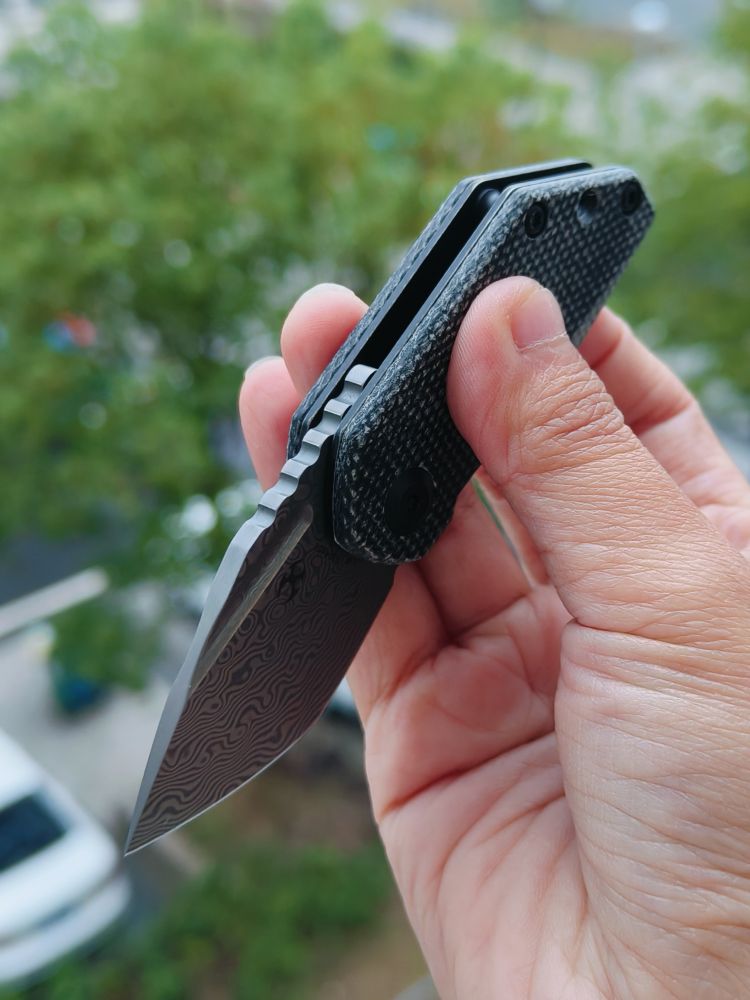 Kansept Knives RIO 大马士革钢 米卡塔手柄 K3044D1