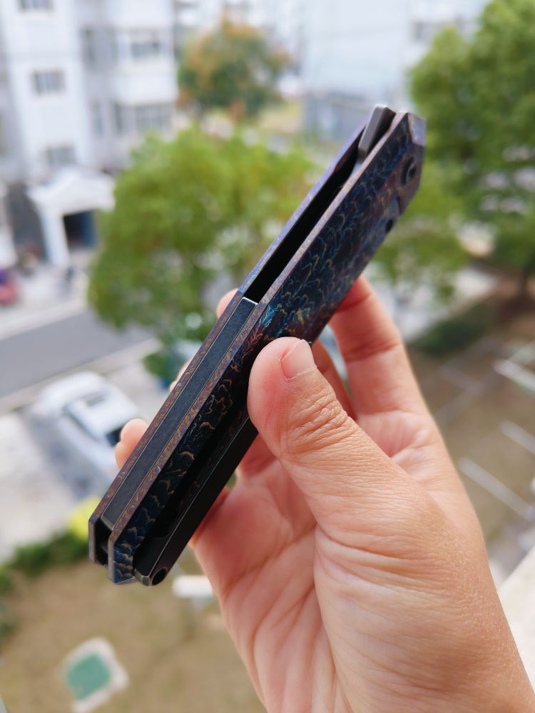 Kansept Knives INTEGRA 大马士革钢 钛合金柄 K1042D2 1500