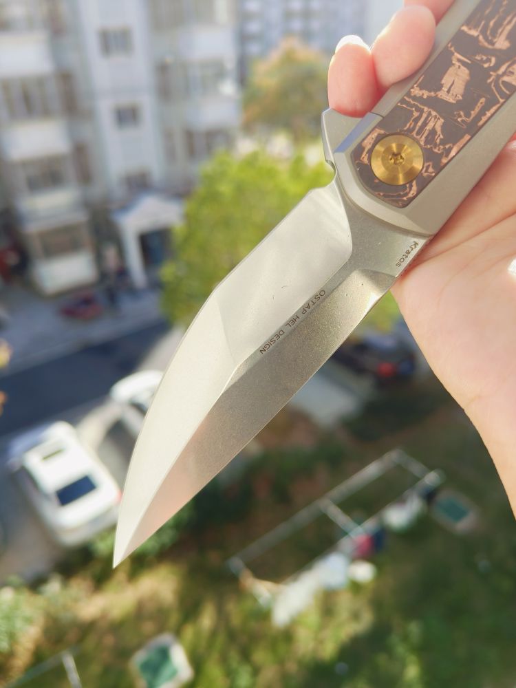 【特惠】Kansept Knives KRATOS CPM-S35VN钢 钛合金+碳纤维柄 K1024A7 原价1600 特惠980