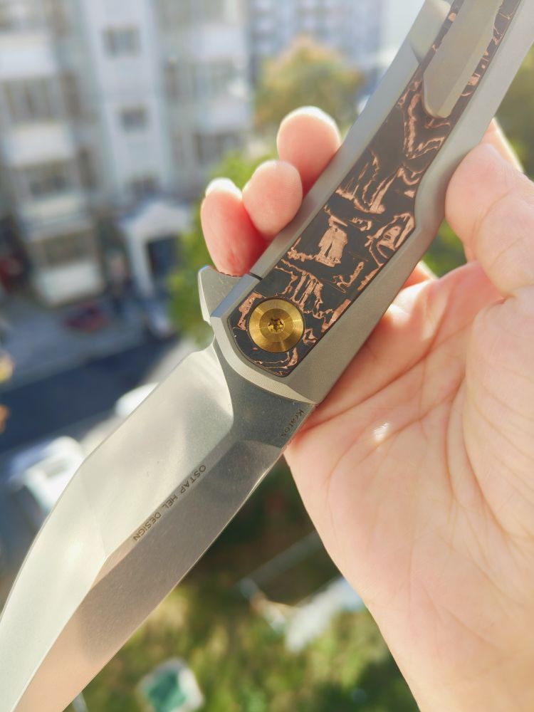 【特惠】Kansept Knives KRATOS CPM-S35VN钢 钛合金+碳纤维柄 K1024A7 原价1600 特惠980