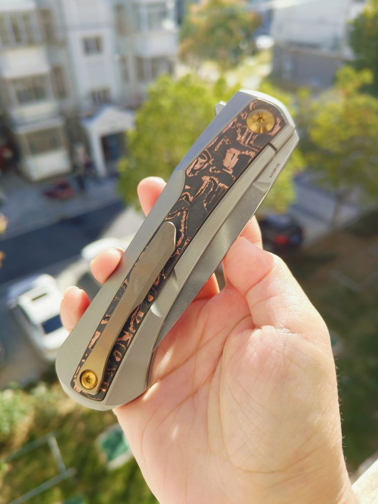【特惠】Kansept Knives KRATOS CPM-S35VN钢 钛合金+碳纤维柄 K1024A7 原价1600 特惠980