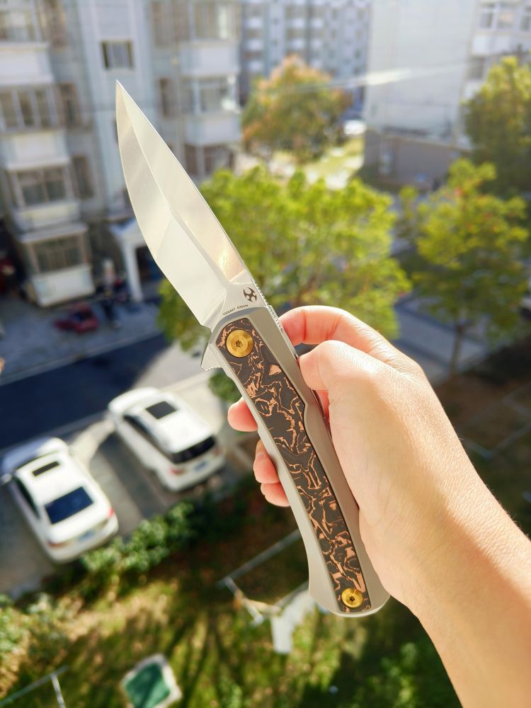 【特惠】Kansept Knives KRATOS CPM-S35VN钢 钛合金+碳纤维柄 K1024A7 原价1600 特惠980