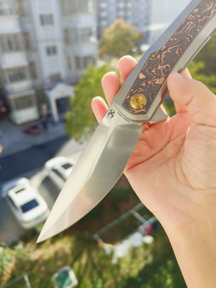 【特惠】Kansept Knives KRATOS CPM-S35VN钢 钛合金+碳纤维柄 K1024A7 原价1600 特惠980