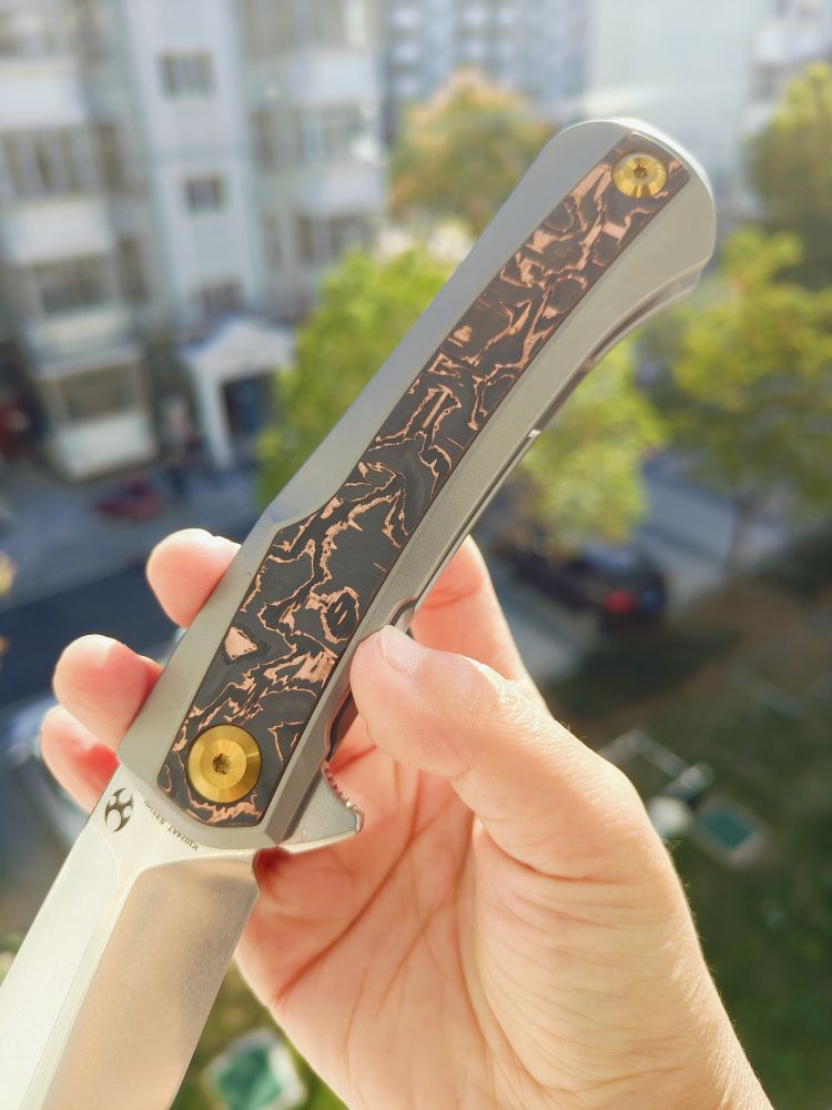 【特惠】Kansept Knives KRATOS CPM-S35VN钢 钛合金+碳纤维柄 K1024A7 原价1600 特惠980