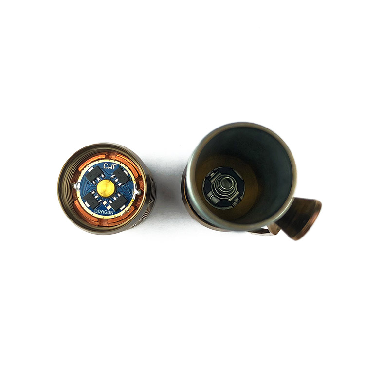 CWF Flashlight 高端定制钛合金EDC手电 棕色