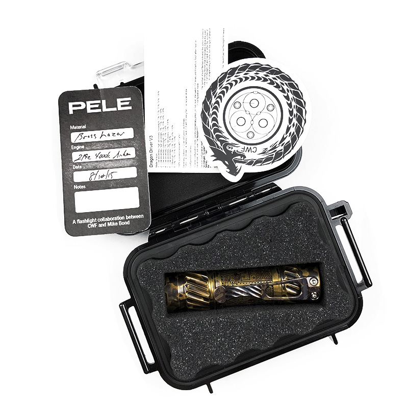 CWF Flashlight 高端定制黄铜EDC手电 DLC镀层