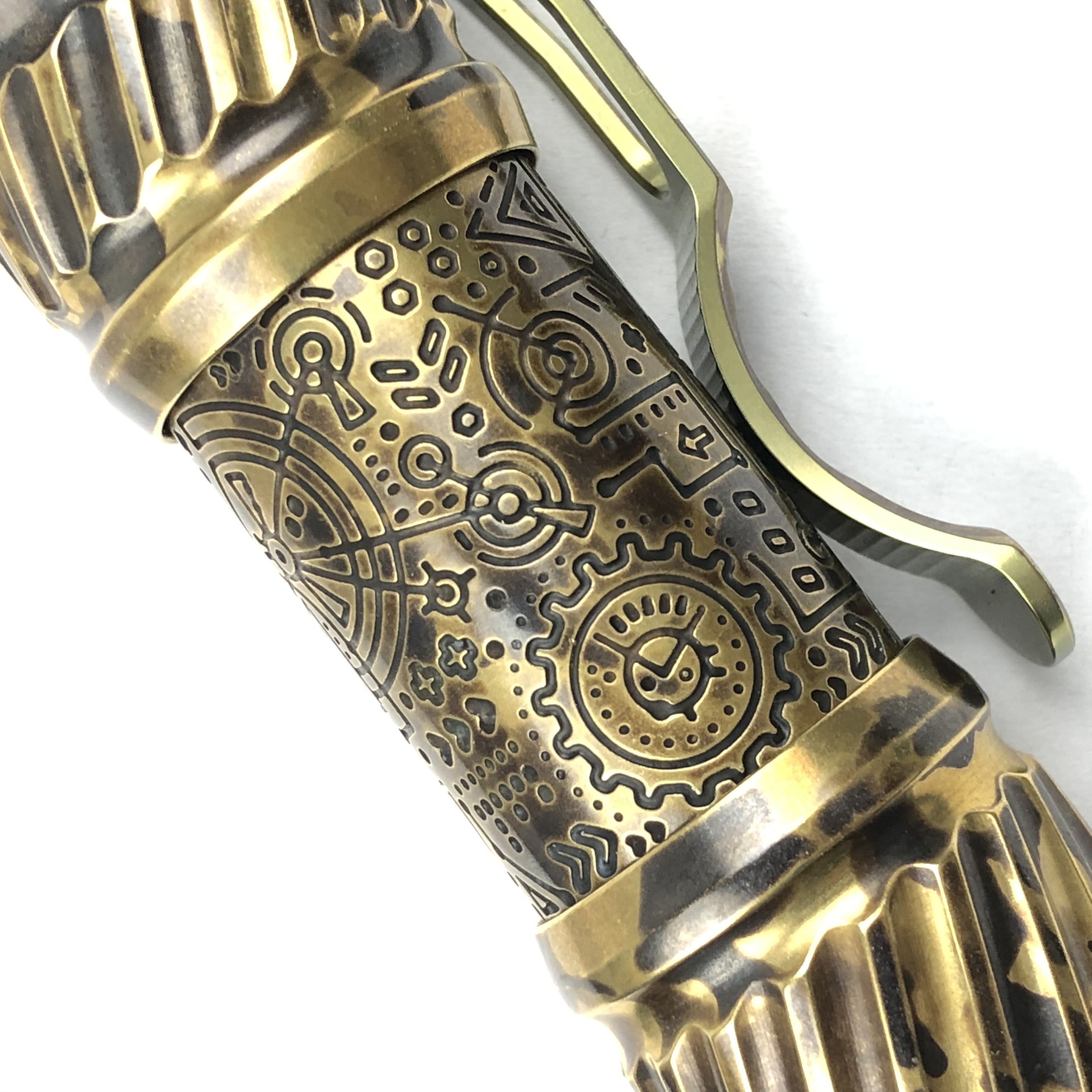 CWF Flashlight 高端定制黄铜EDC手电 DLC镀层