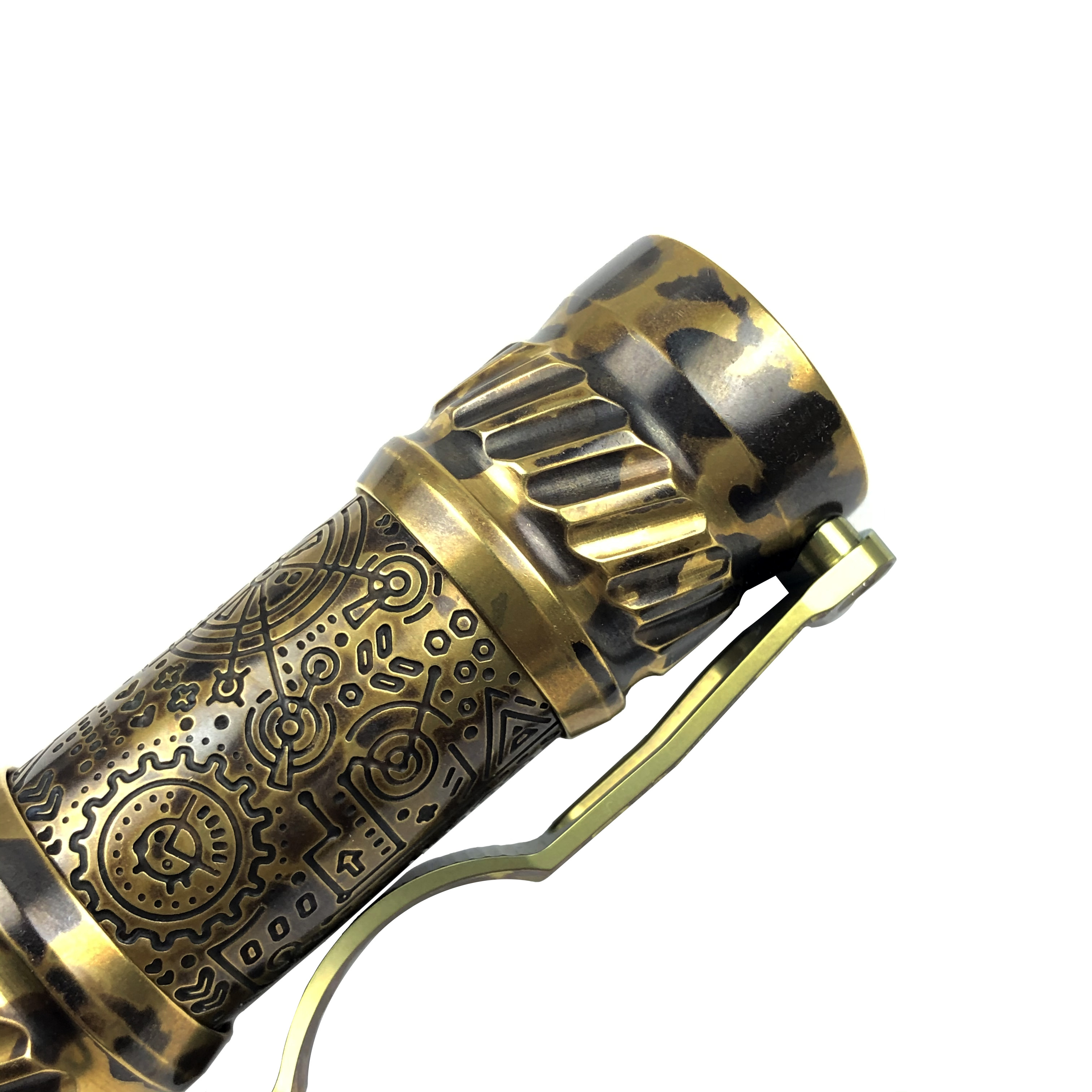 CWF Flashlight 高端定制黄铜EDC手电 DLC镀层
