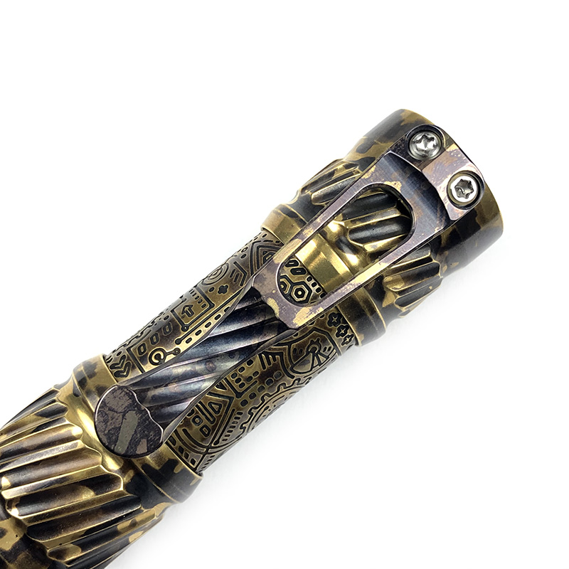CWF Flashlight 高端定制黄铜EDC手电 DLC镀层