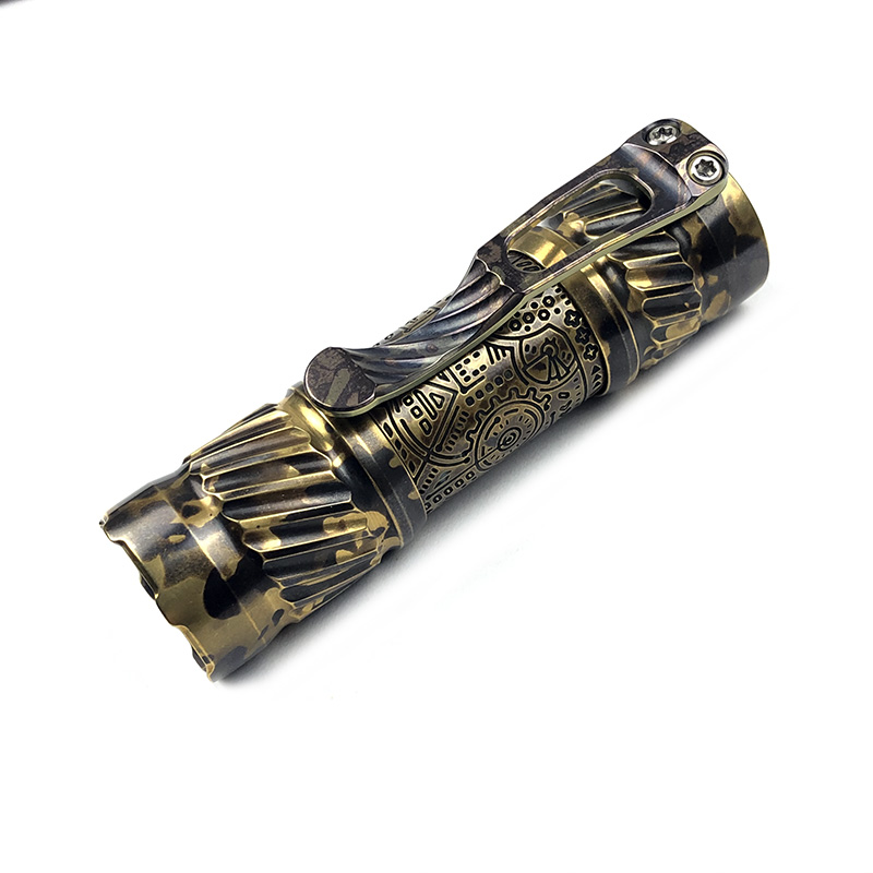 CWF Flashlight 高端定制黄铜EDC手电 DLC镀层