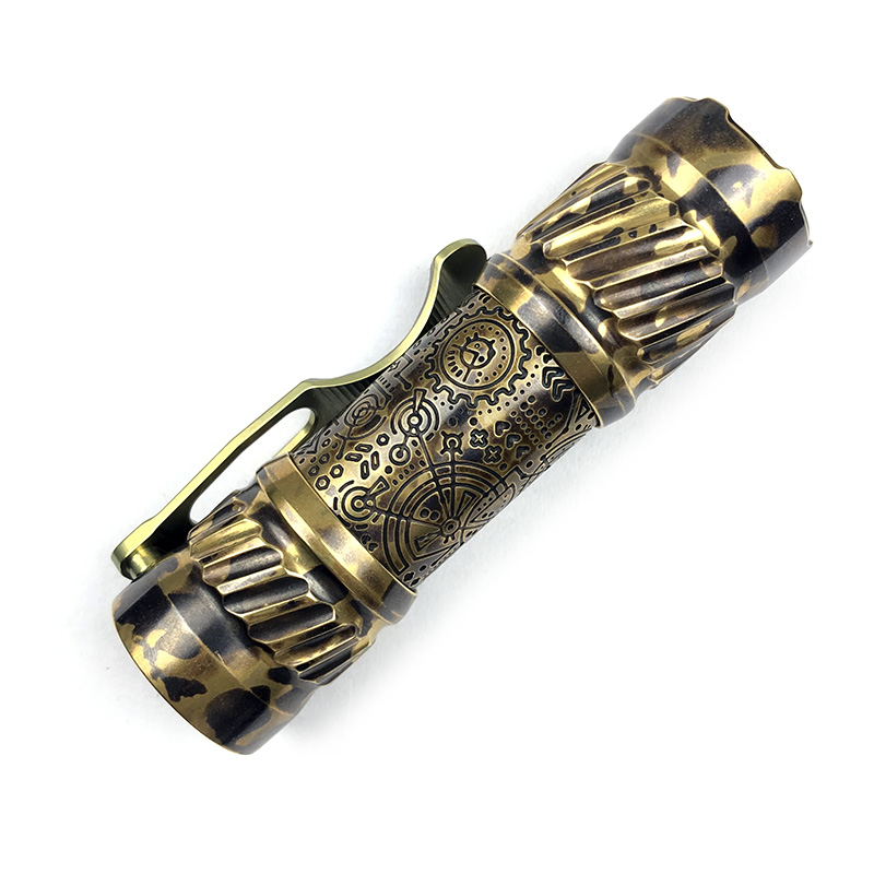 CWF Flashlight 高端定制黄铜EDC手电 DLC镀层