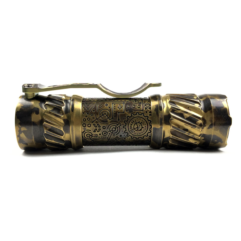 CWF Flashlight 高端定制黄铜EDC手电 DLC镀层
