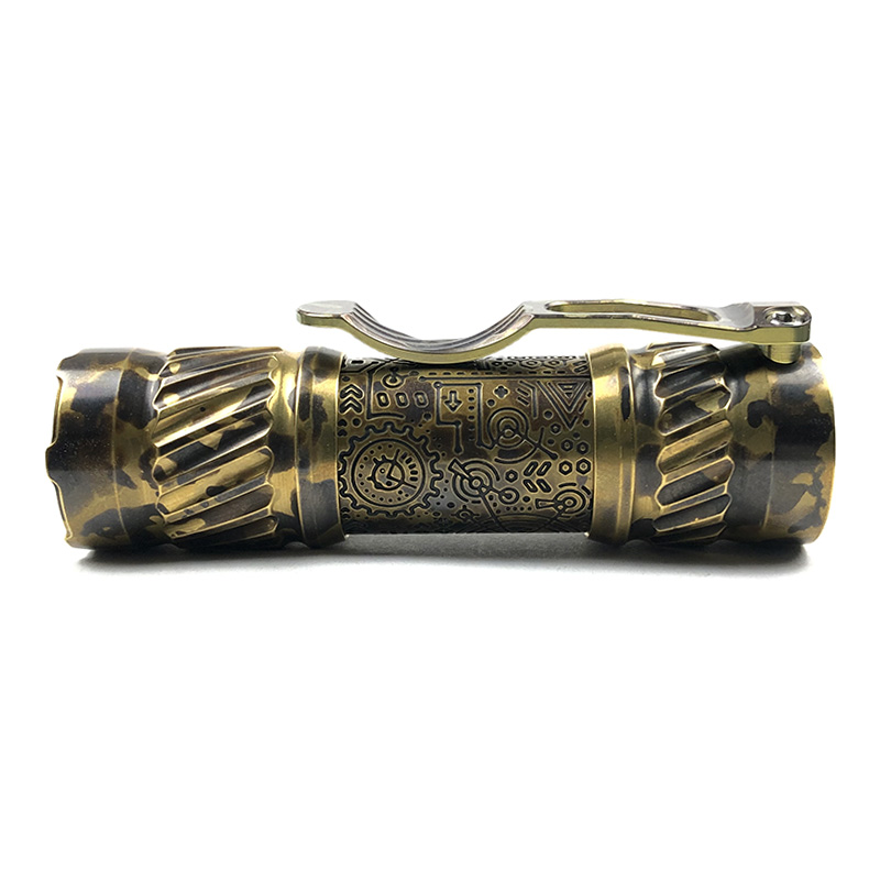 CWF Flashlight 高端定制黄铜EDC手电 DLC镀层
