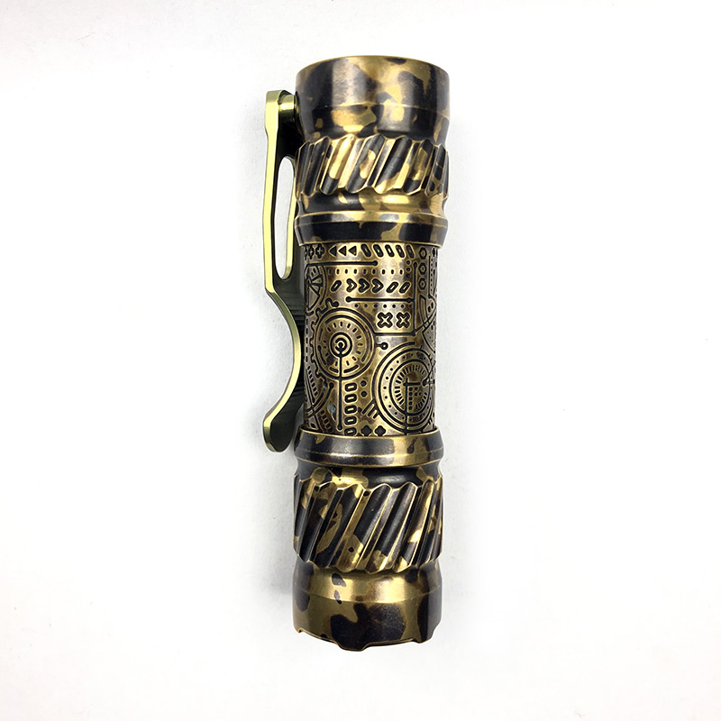 CWF Flashlight 高端定制黄铜EDC手电 DLC镀层