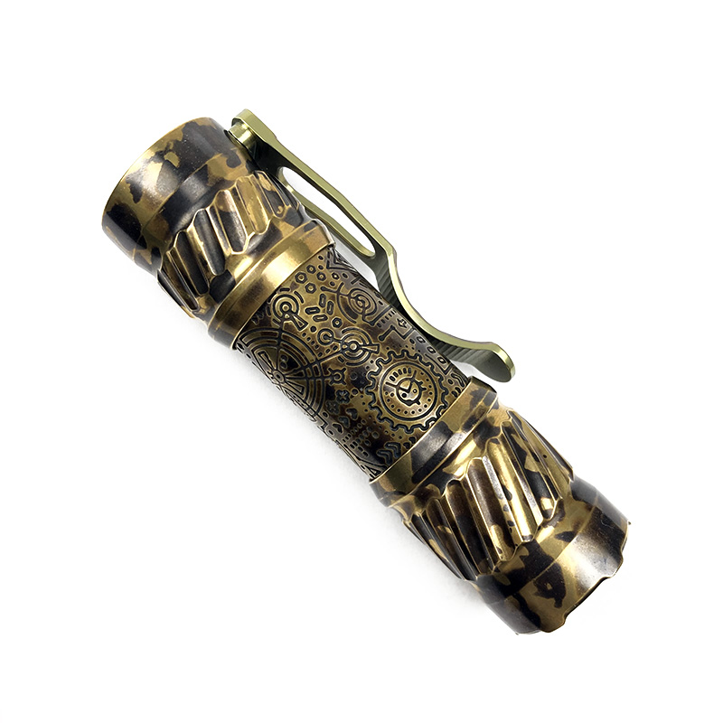 CWF Flashlight 高端定制黄铜EDC手电 DLC镀层