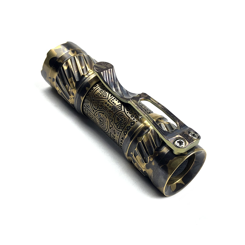 CWF Flashlight 高端定制黄铜EDC手电 DLC镀层
