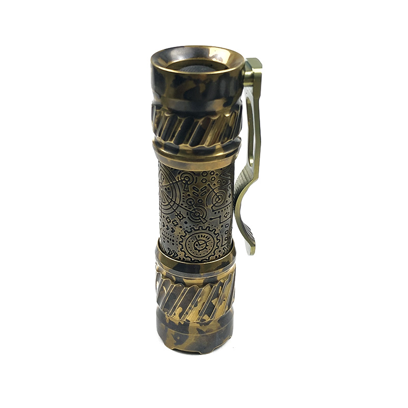 CWF Flashlight 高端定制黄铜EDC手电 DLC镀层