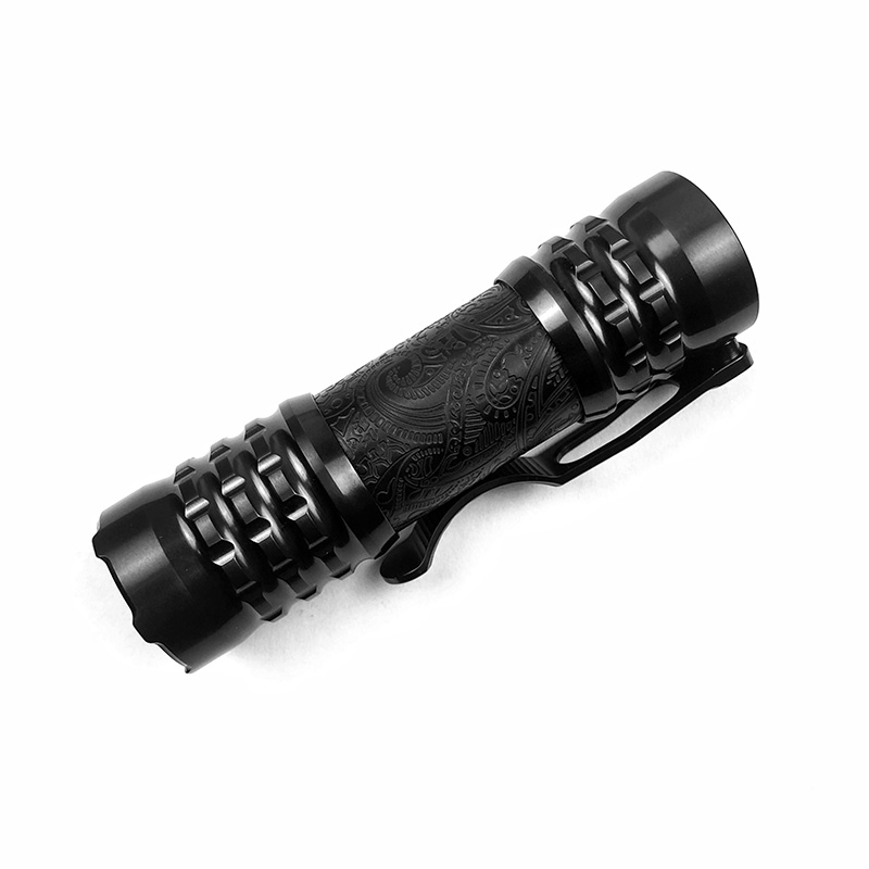 CWF Flashlight 高端定制钛合金EDC手电 DLC镀黑
