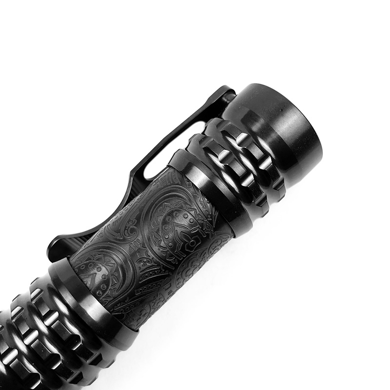 CWF Flashlight 高端定制钛合金EDC手电 DLC镀黑