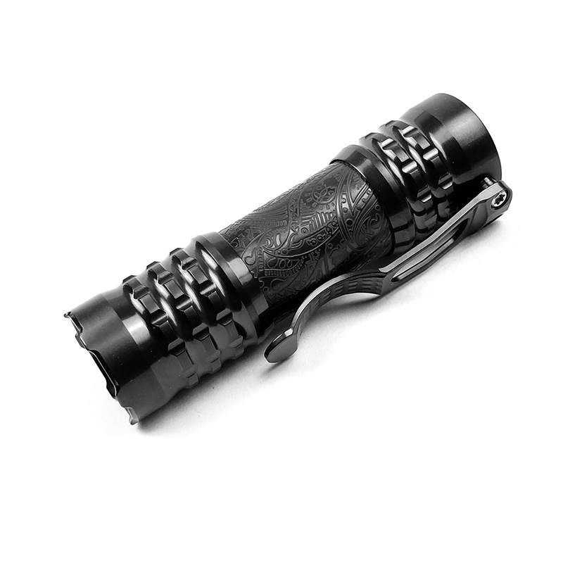 CWF Flashlight 高端定制钛合金EDC手电 DLC镀黑