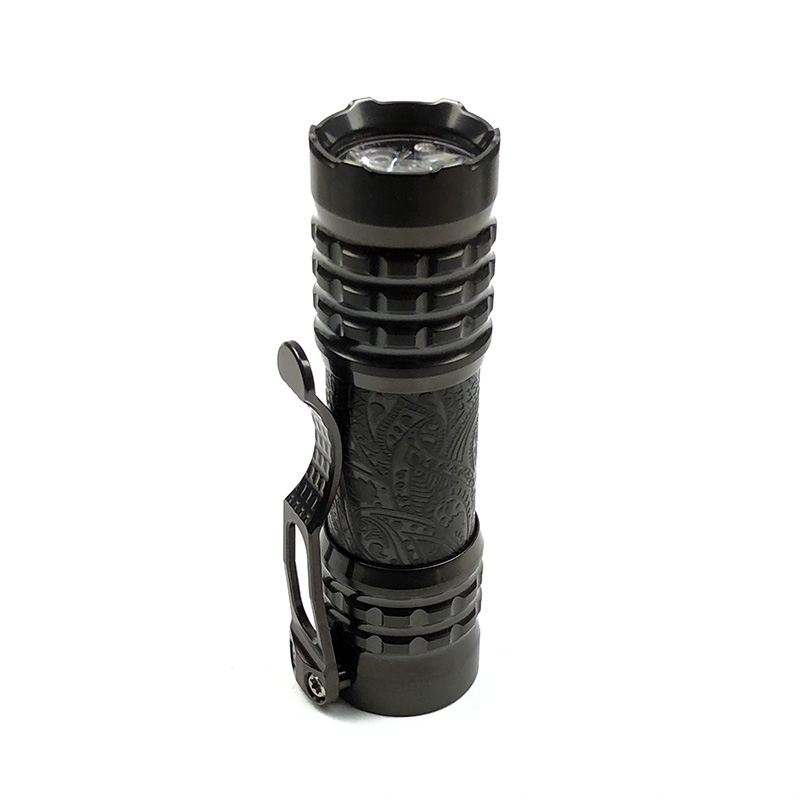 CWF Flashlight 高端定制钛合金EDC手电 DLC镀黑