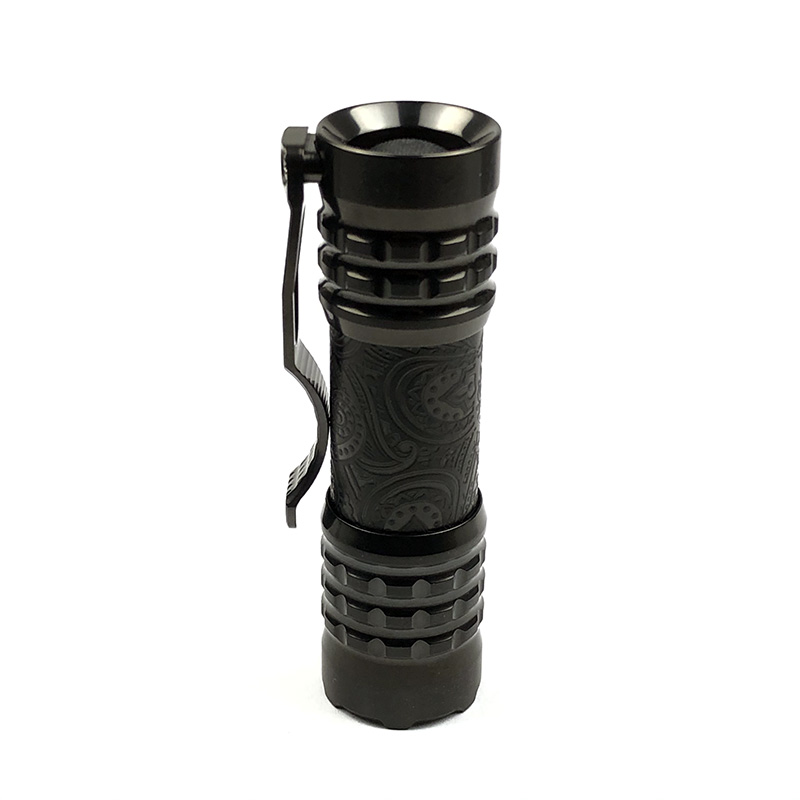 CWF Flashlight 高端定制钛合金EDC手电 DLC镀黑