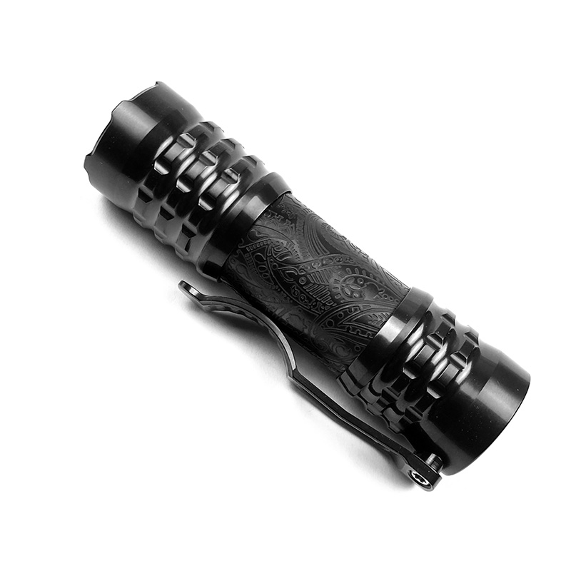 CWF Flashlight 高端定制钛合金EDC手电 DLC镀黑