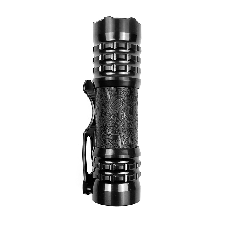 CWF Flashlight 高端定制钛合金EDC手电 DLC镀黑