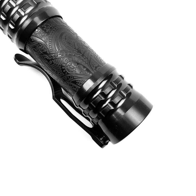 CWF Flashlight 高端定制钛合金EDC手电 DLC镀黑
