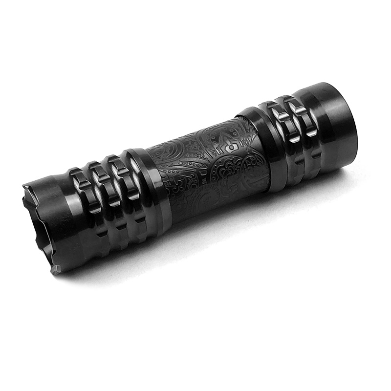 CWF Flashlight 高端定制钛合金EDC手电 DLC镀黑