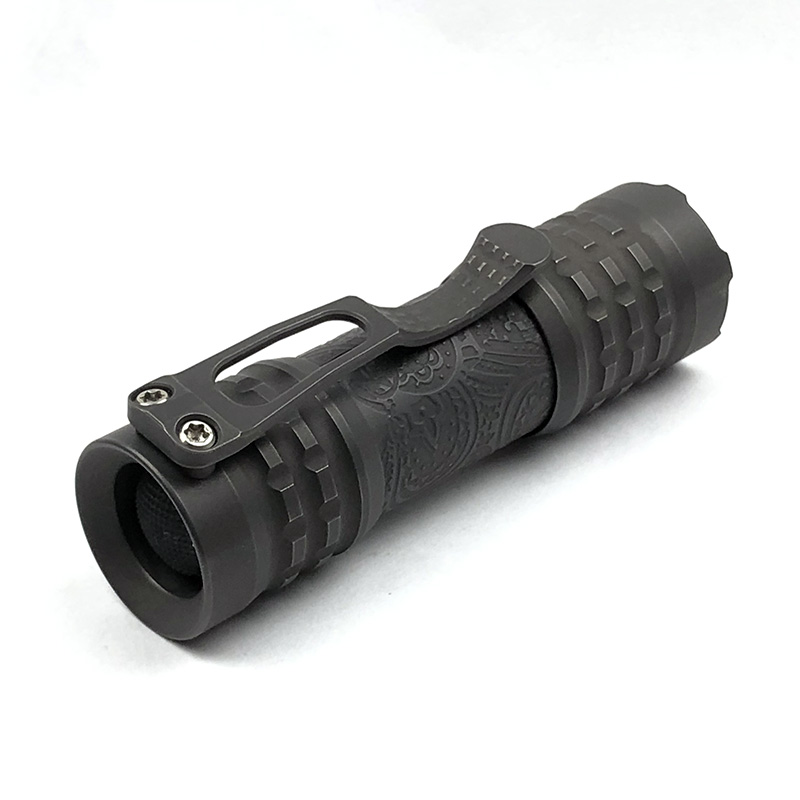 CWF Flashlight 高端定制钛合金EDC手电 喷砂