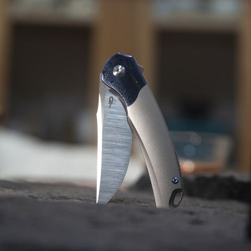 Bestech Knives M390钢 钛合金柄镶嵌锆马 BT2111D