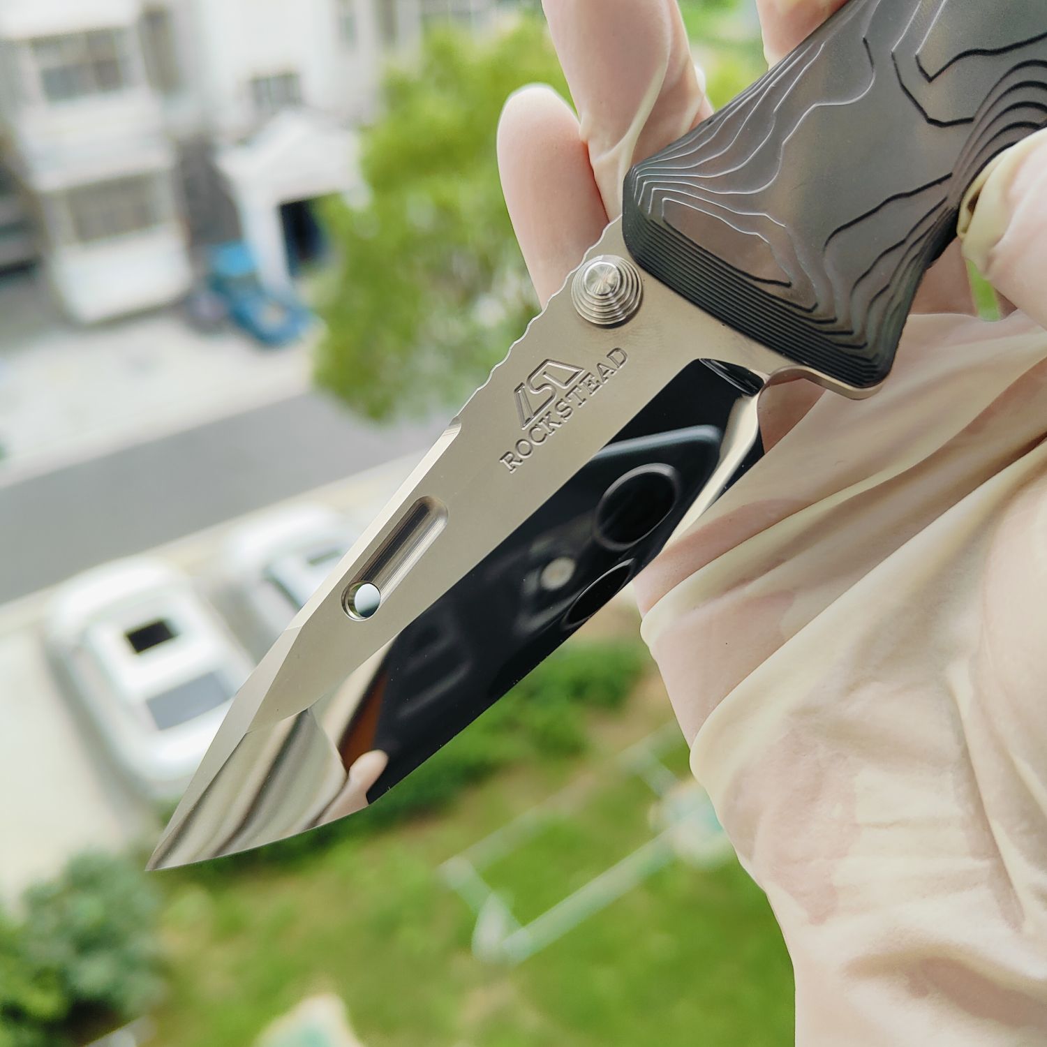 Rockstead SAI-ZDP (DP) 花田洋 才 Zdp-189钢 钛柄 炫彩 13600