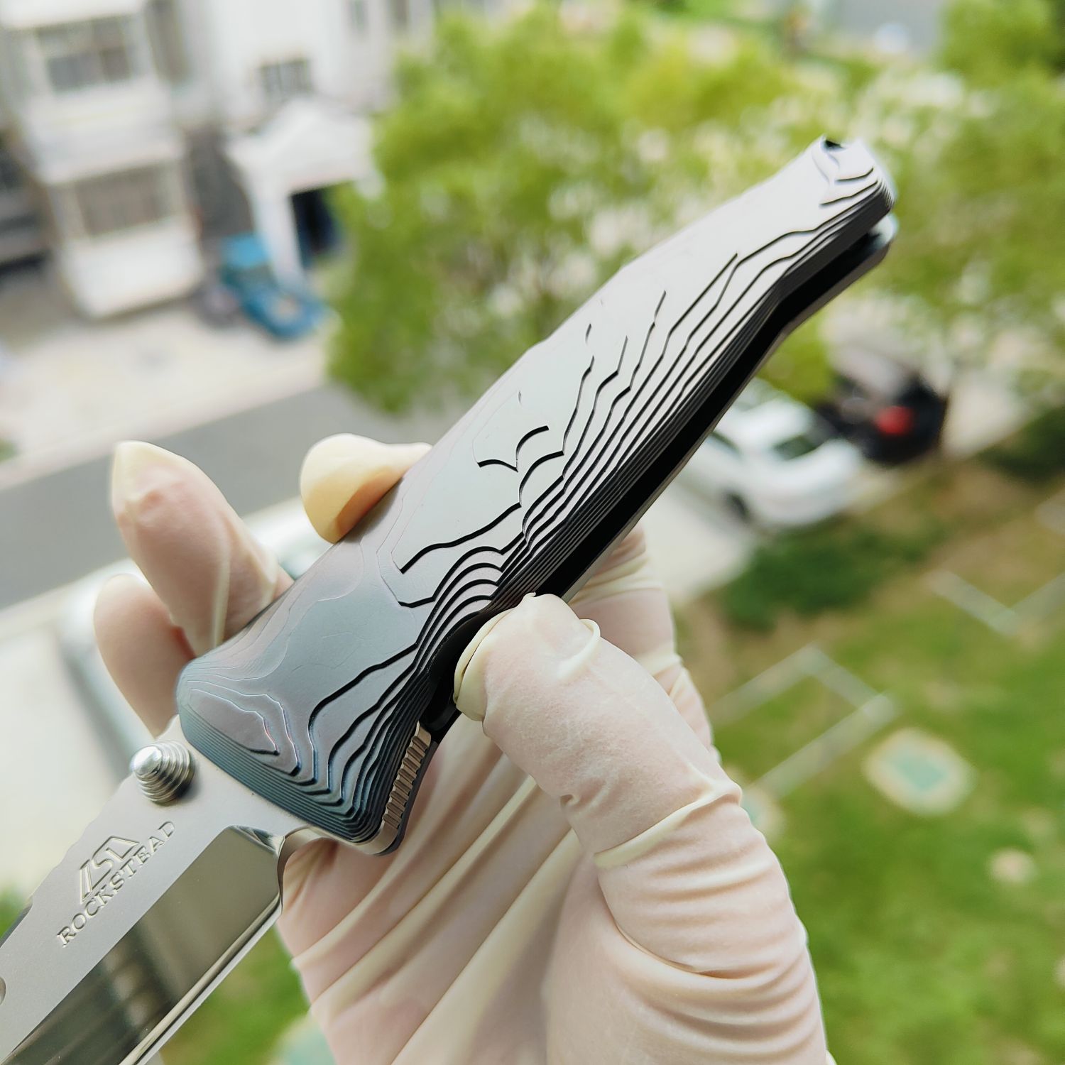 Rockstead SAI-ZDP (DP) 花田洋 才 Zdp-189钢 钛柄 炫彩 13600
