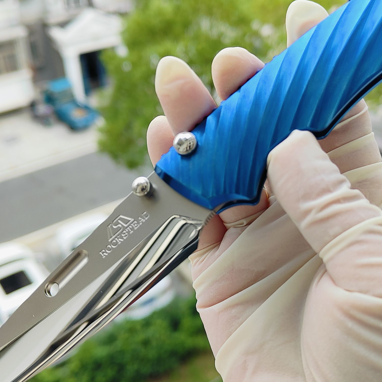 Rockstead RYO H-ZDP (BL) 花田洋 良 ZDP-189钢 钛柄 蓝色 14600