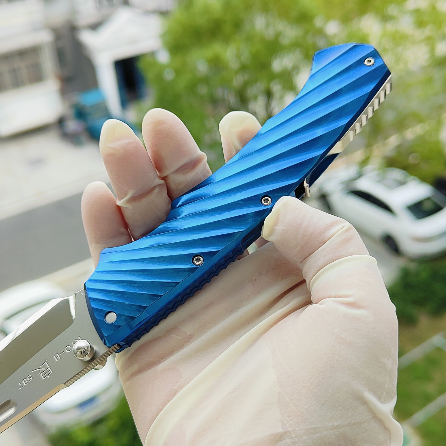 Rockstead RYO H-ZDP (BL) 花田洋 良 ZDP-189钢 钛柄 蓝色 14600