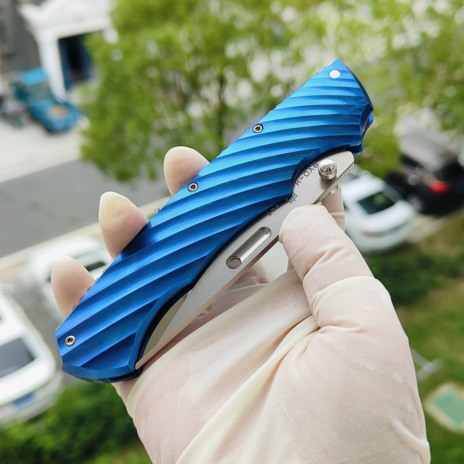 Rockstead RYO H-ZDP (BL) 花田洋 良 ZDP-189钢 钛柄 蓝色 14600