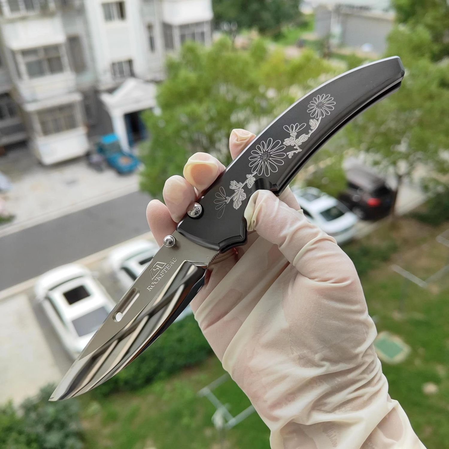 Rockstead SHU-KIKU 花田洋 秀 ZDP-189钢 钛柄 12600