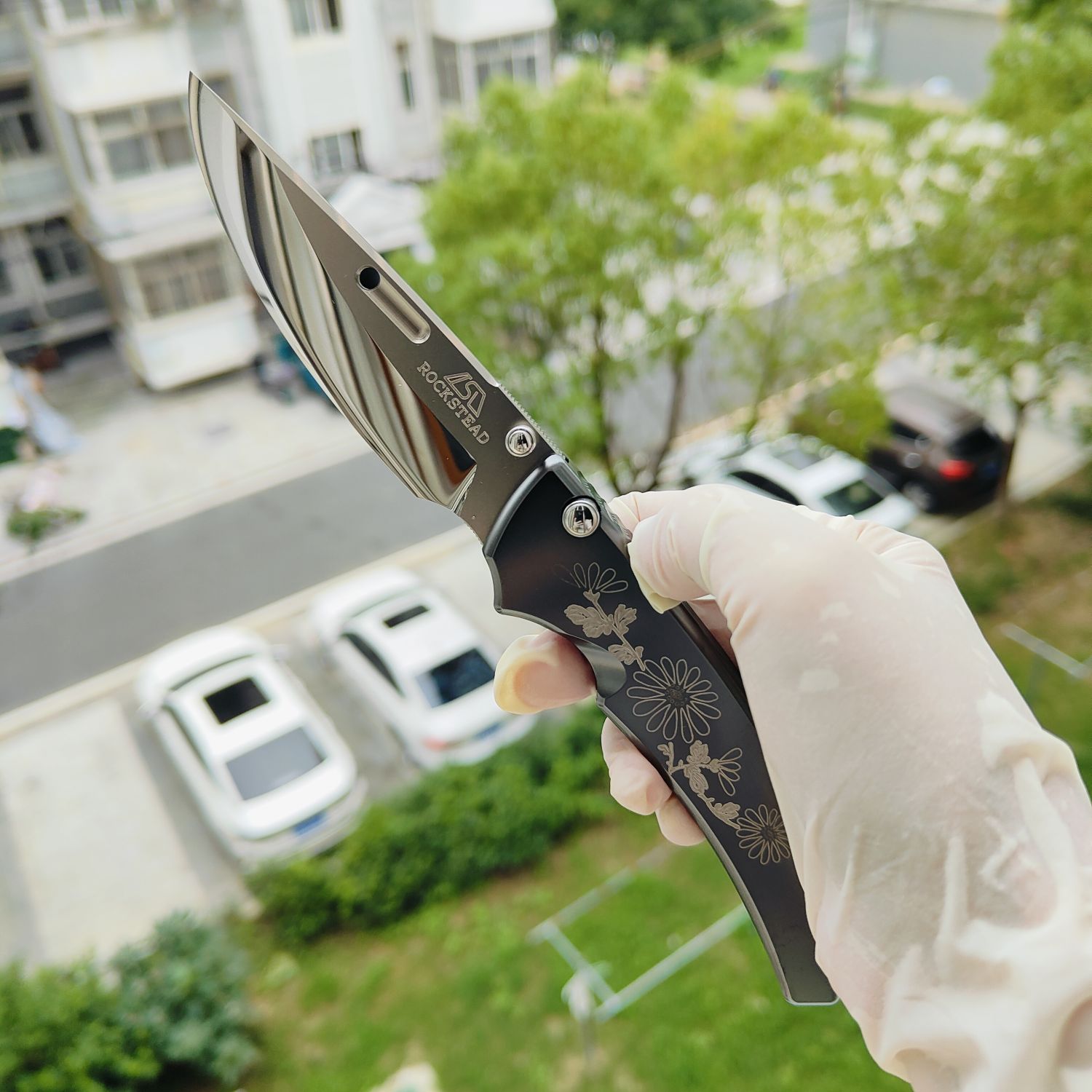Rockstead SHU-KIKU 花田洋 秀 ZDP-189钢 钛柄 12600