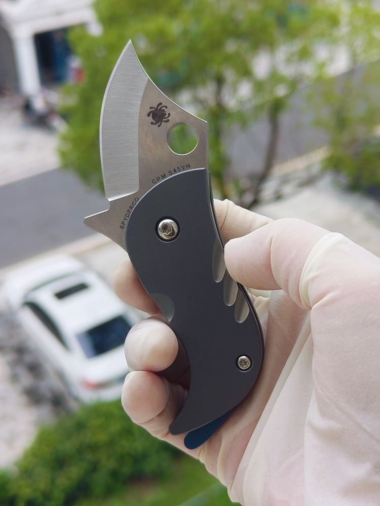 spyderco C256tip CPM-S45VN钢 钛合金柄  1600
