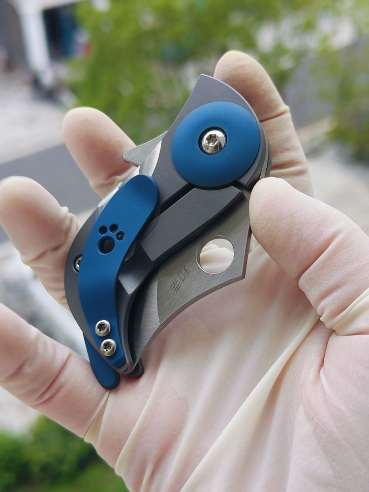 spyderco C256tip CPM-S45VN钢 钛合金柄  1600