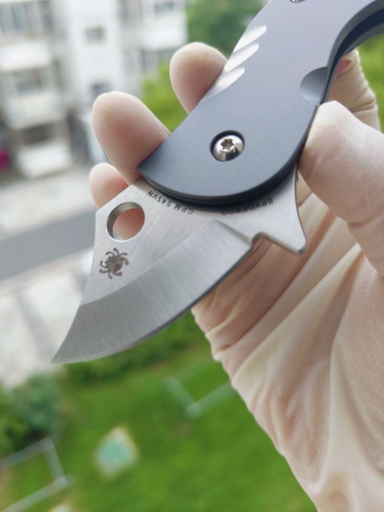 spyderco C256tip CPM-S45VN钢 钛合金柄  1600