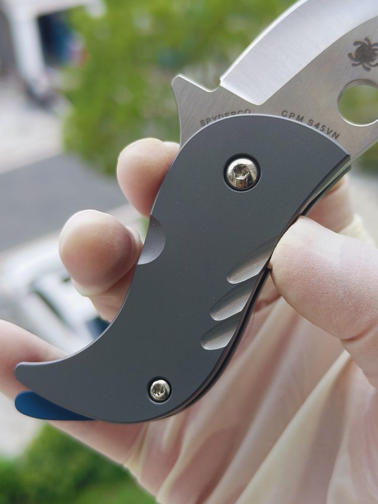 spyderco C256tip CPM-S45VN钢 钛合金柄  1600